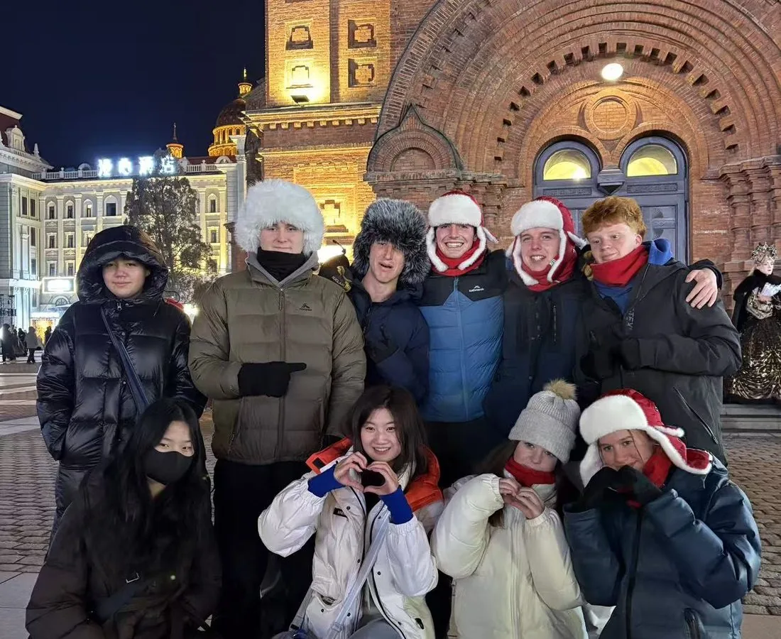Participants visiting Harbin Ice and Snow World